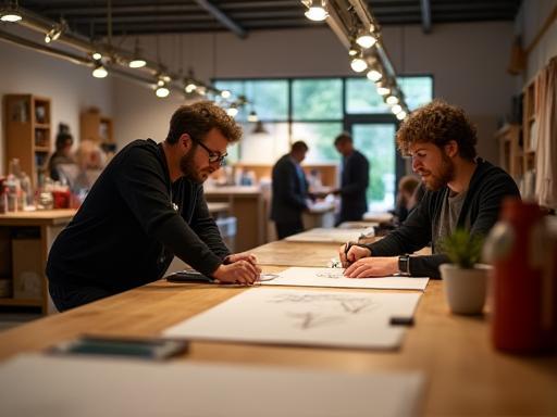 Een blik in het atelier of team van Stijlvol Nederland aan het werk