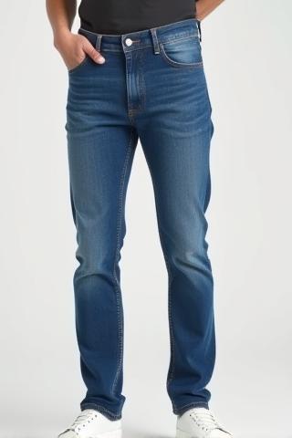 Blauwe slim fit jeans in de uitverkoop